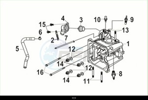 CRUISYM a 300 (LV30W3-EU) (M3) drawing CYLINDER HEAD COMP