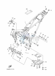 XTZ125E XTZ125 (1SBM) drawing FRAME