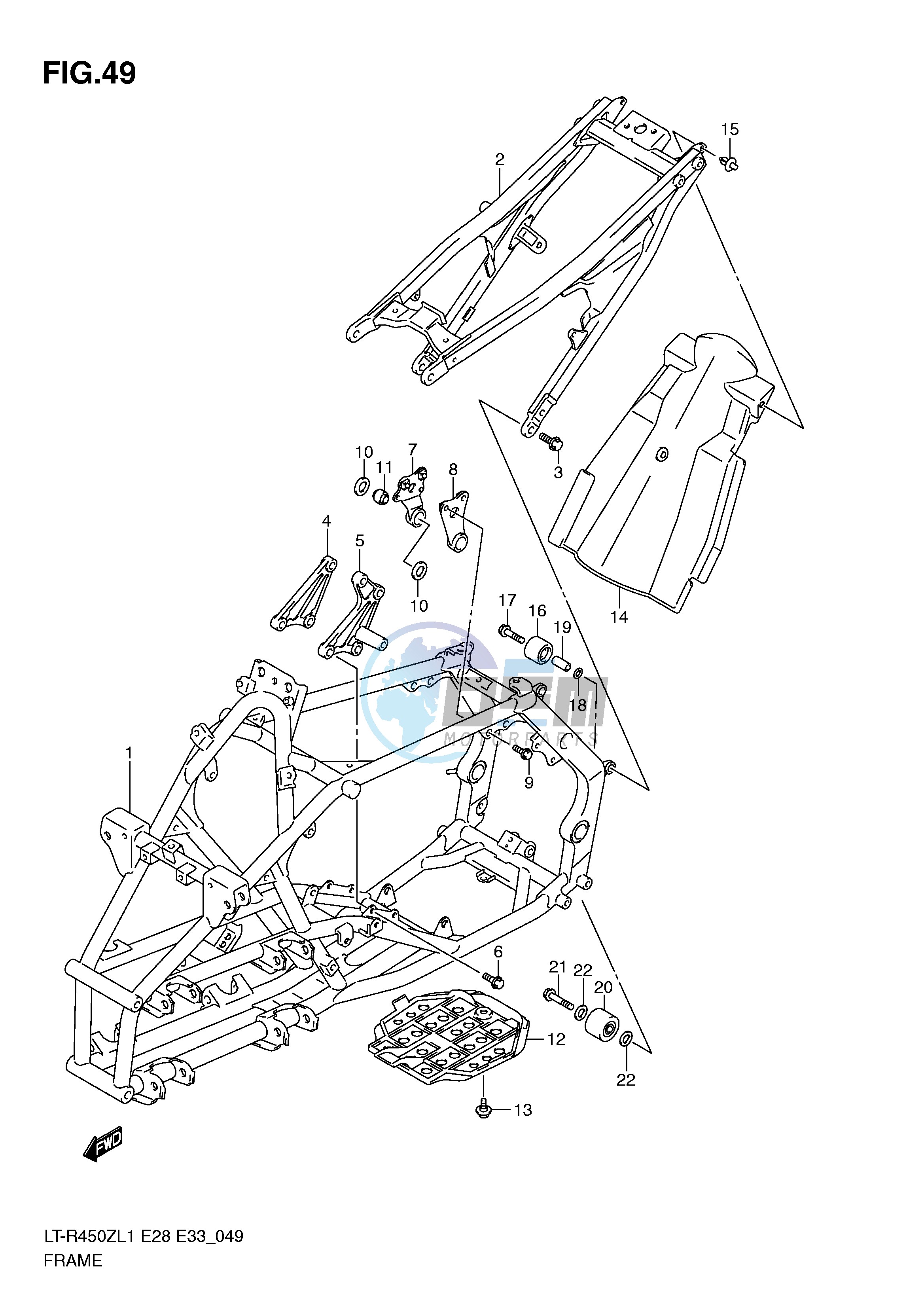 FRAME (LT-R450L1 E28)