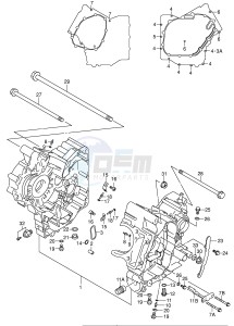 SV650S (E2) drawing CRANKCASE (MODEL K1 K2)