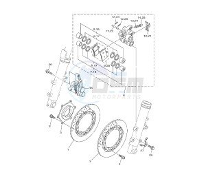 XP T-MAX 500 drawing FRONT BRAKE CALIPER