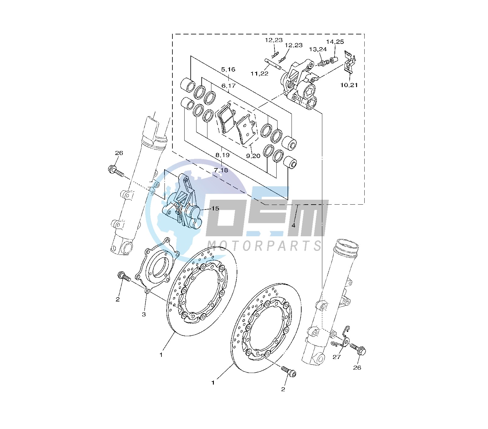 FRONT BRAKE CALIPER