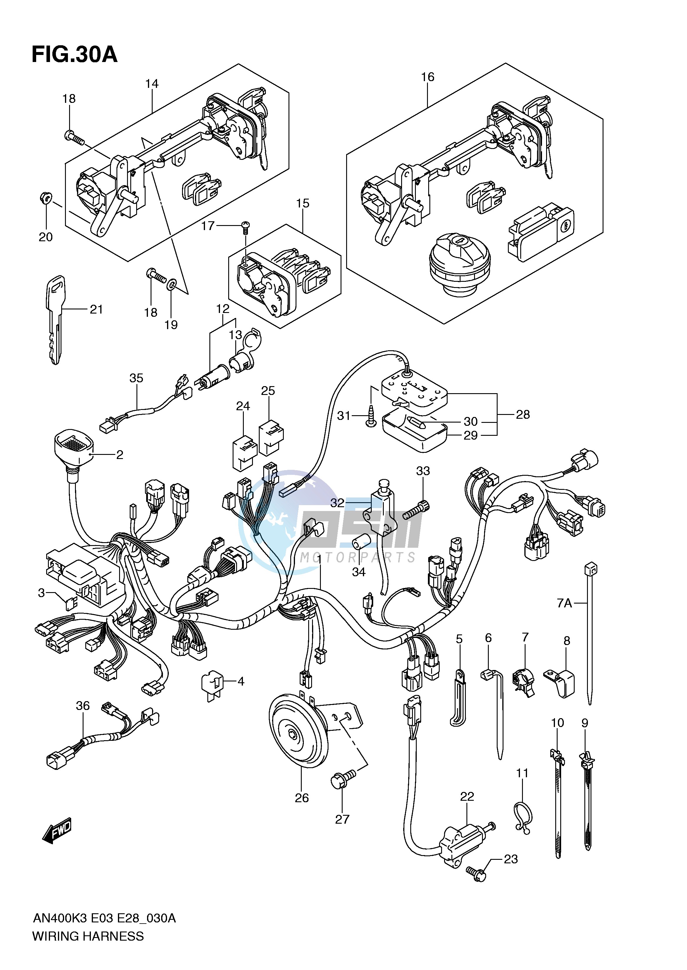 WIRING HARNESS (MODEL K5 K6)