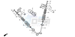 XR80R drawing CAMSHAFT