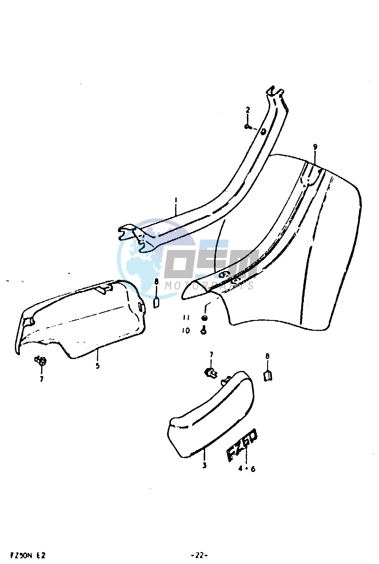 FRAME COVER - LEG SHIELD