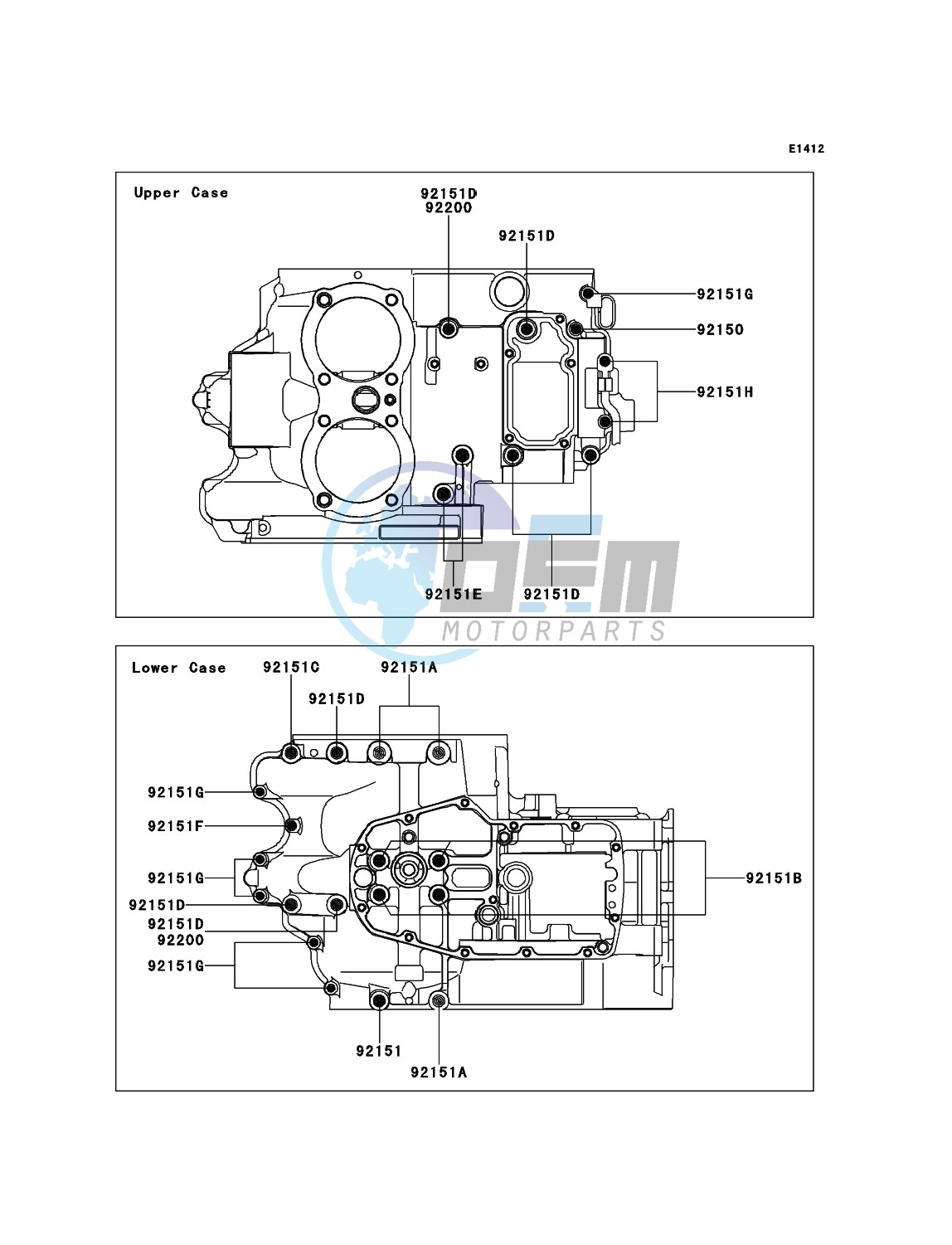 Crankcase Bolt Pattern