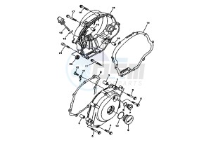 XT R 125 drawing CRANKCASE COVER