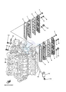 FL200A drawing CYLINDER-AND-CRANKCASE-3