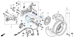 FJS600A SILVER WING drawing REAR WHEEL