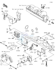 JET SKI STX-15F JT1500AJF EU drawing Fuel Injection