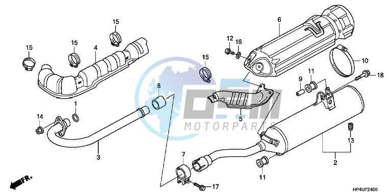 EXHAUST MUFFLER