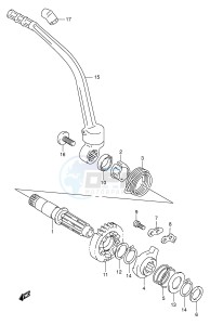 DR350 (E1) drawing KICK STARTER