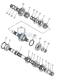 XJ S DIVERSION 600 drawing TRANSMISSION