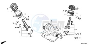 VT750C2BB Shadow E drawing CRANKSHAFT