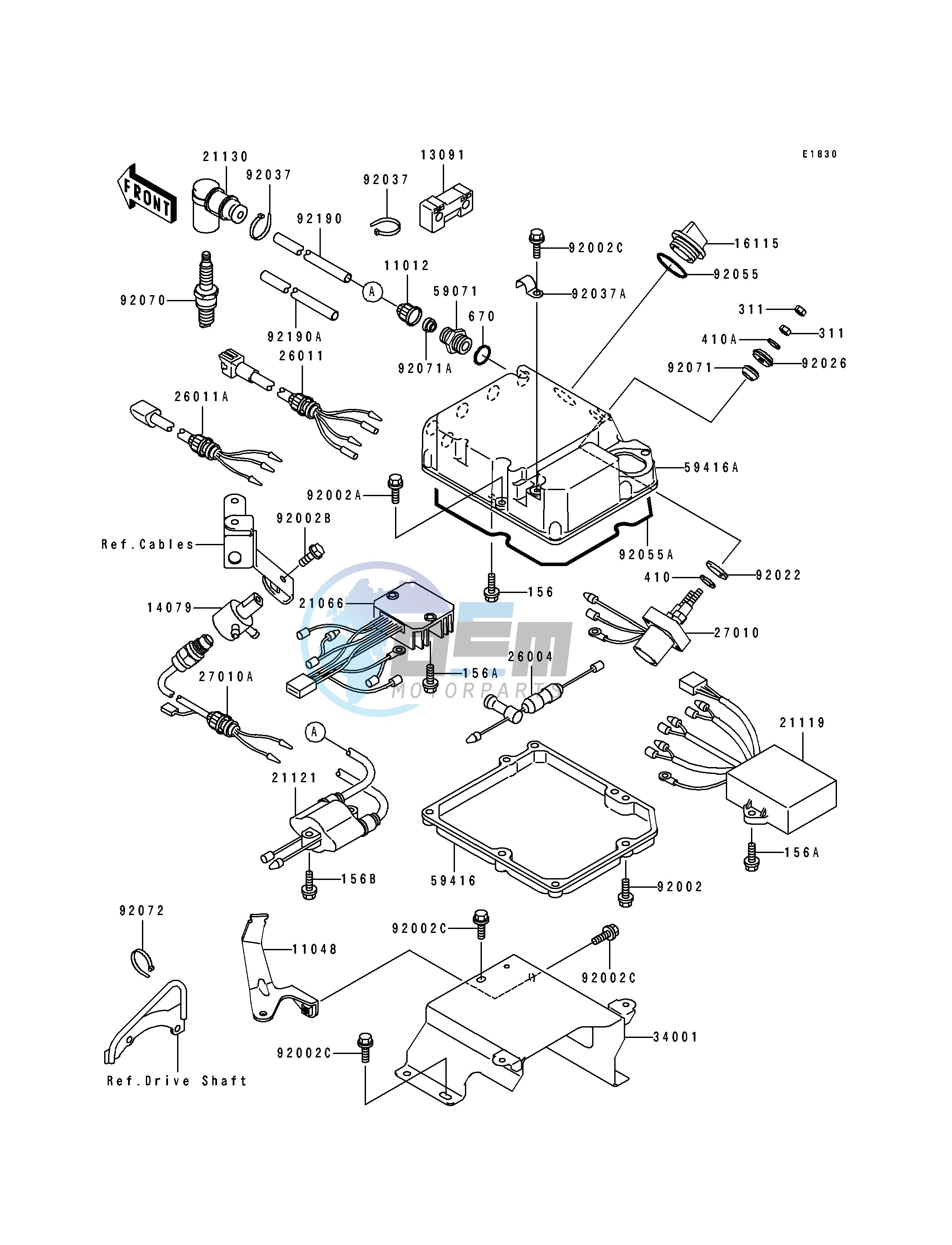 IGNITION SYSTEM -- JH750-A1_A2_A3- -