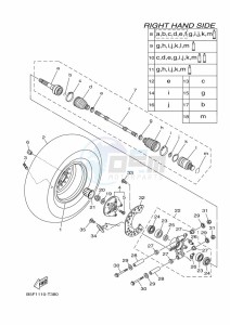 YXM700E YX70MPL (B5FP) drawing REAR WHEEL 2