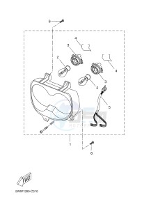 CW50 BW'S (5WWU) drawing HEADLIGHT