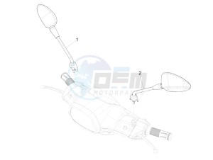 SPRINT 50 4T-3V E4 (EMEA) drawing Driving mirror/s