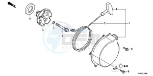 TRX420TEC TRX420 ED drawing RECOIL STARTER