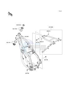 KX 250 R (R6F-R7F) R7F drawing FRAME