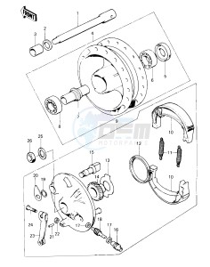 KE 100 A [KE100] (A9-A10) [KE100] drawing FRONT HUB_BRAKE