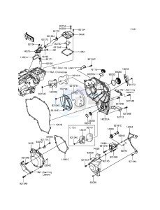 NINJA H2 ZX1000NGF XX (EU ME A(FRICA) drawing Engine Cover(s)