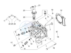 Runner 125 VX 4t Race e3 (UK) UK drawing Cilinder head unit - Valve