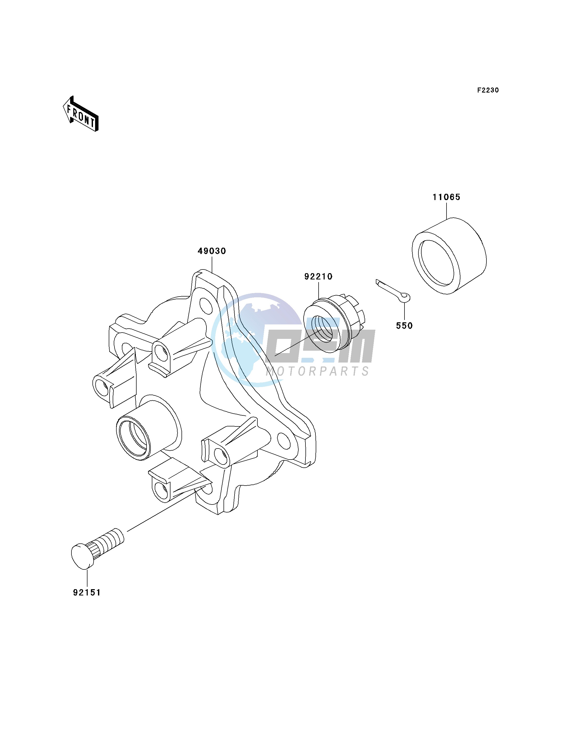 FRONT HUB