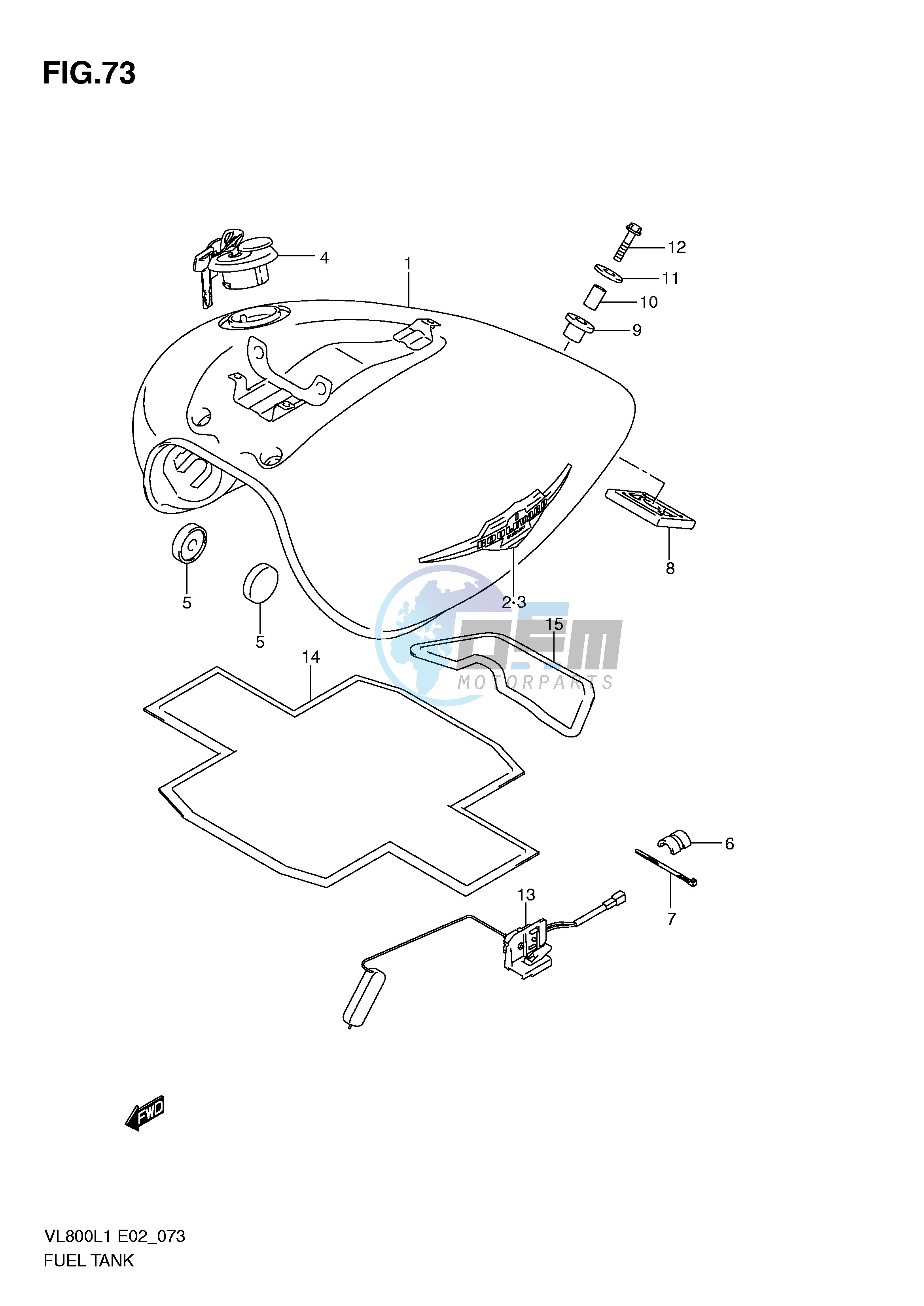 FUEL TANK (VL800L1 E24)