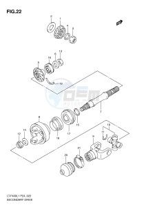 LT-F400 (P24) drawing SECONDARY DRIVE