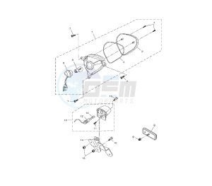 NS AEROX NAKED 50 drawing TAILLIGHT