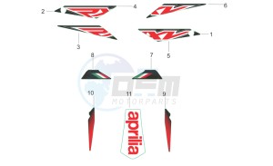 RXV-SXV 450-550 drawing Rear body decals