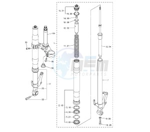 FZ1 FAZER ABS 1000 drawing FRONT FORK