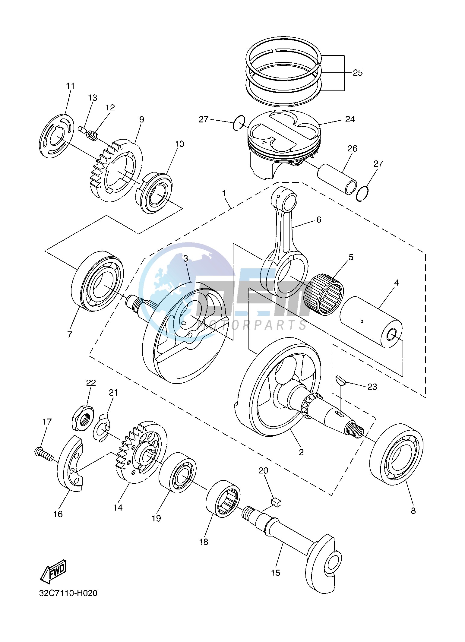 CRANKSHAFT & PISTON