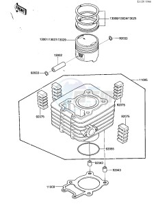 KLF 185 A [BAYOU 185] (A1-A1A) [BAYOU 185] drawing CYLINDER_PISTON