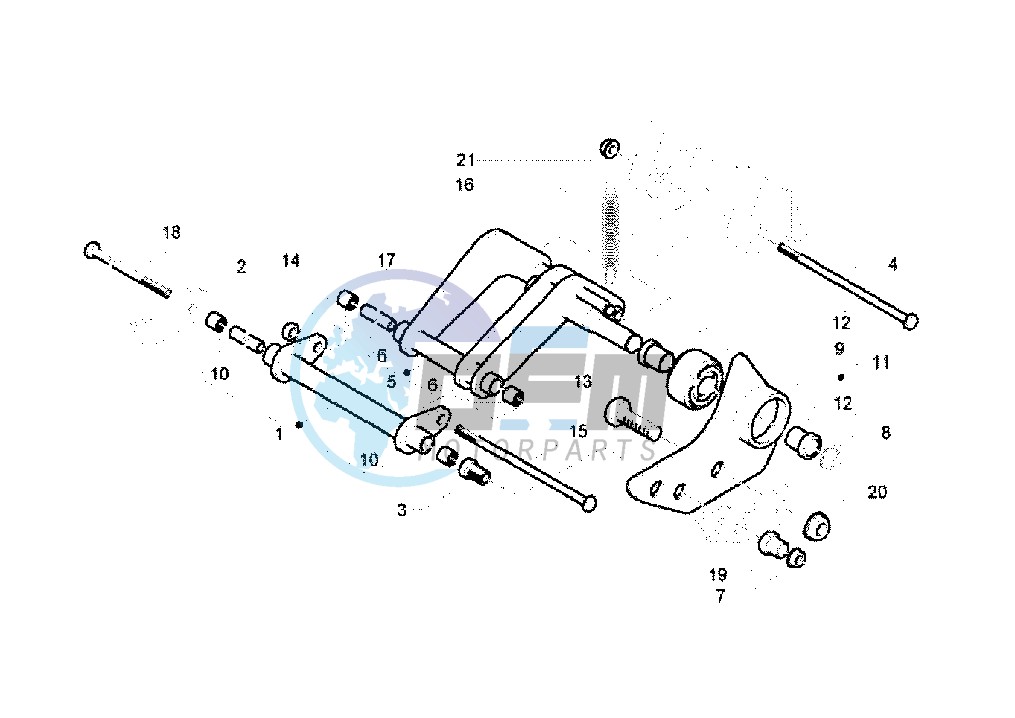 Swinging arm