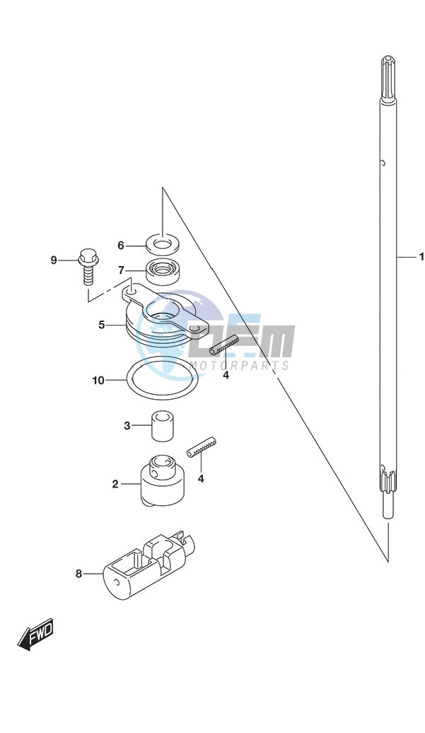 Clutch Rod (DF 250S)