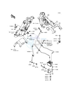 NINJA 300 ABS EX300BGF XX (EU ME A(FRICA) drawing Brake Piping