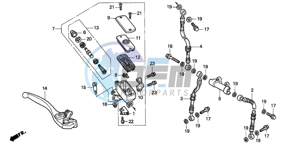 FR. BRAKE MASTER CYLINDER