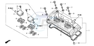 CBF1000A drawing CYLINDER HEAD COVER