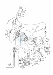 YFM700FWBD KODIAK 700 EPS (BGFW) drawing WINCH