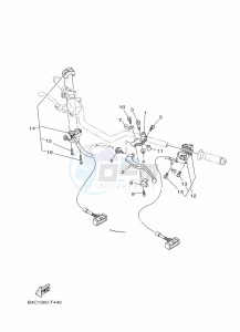 MT-07 MTN690-A (B4CS) drawing HANDLE SWITCH & LEVER