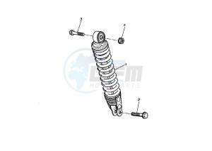 YQ AEROX 100 drawing REAR SHOCK ABSORBER