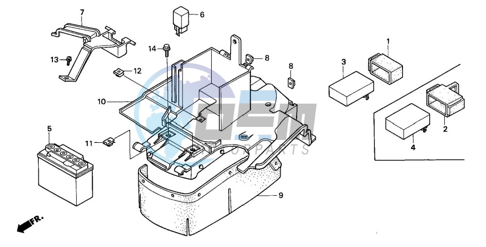 BATTERY/REAR FENDER