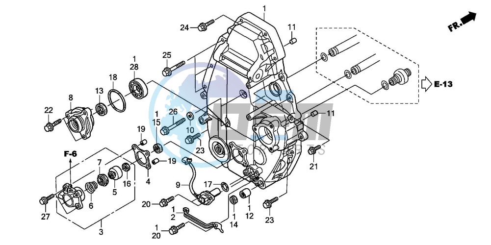 REAR CRANKCASE COVER