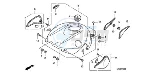 CBR1000RR9 Korea - (KO / SPC) drawing TOP SHELTER