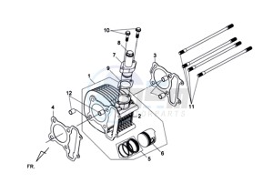 COMBIZ 50 drawing CYLINDER / GASKETS