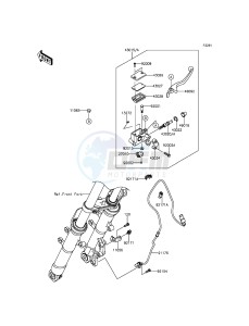 NINJA 250SL ABS BX250BGF XX (EU ME A(FRICA) drawing Front Master Cylinder