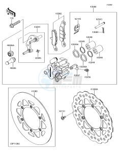 KX85 KX85CGF EU drawing Front Brake