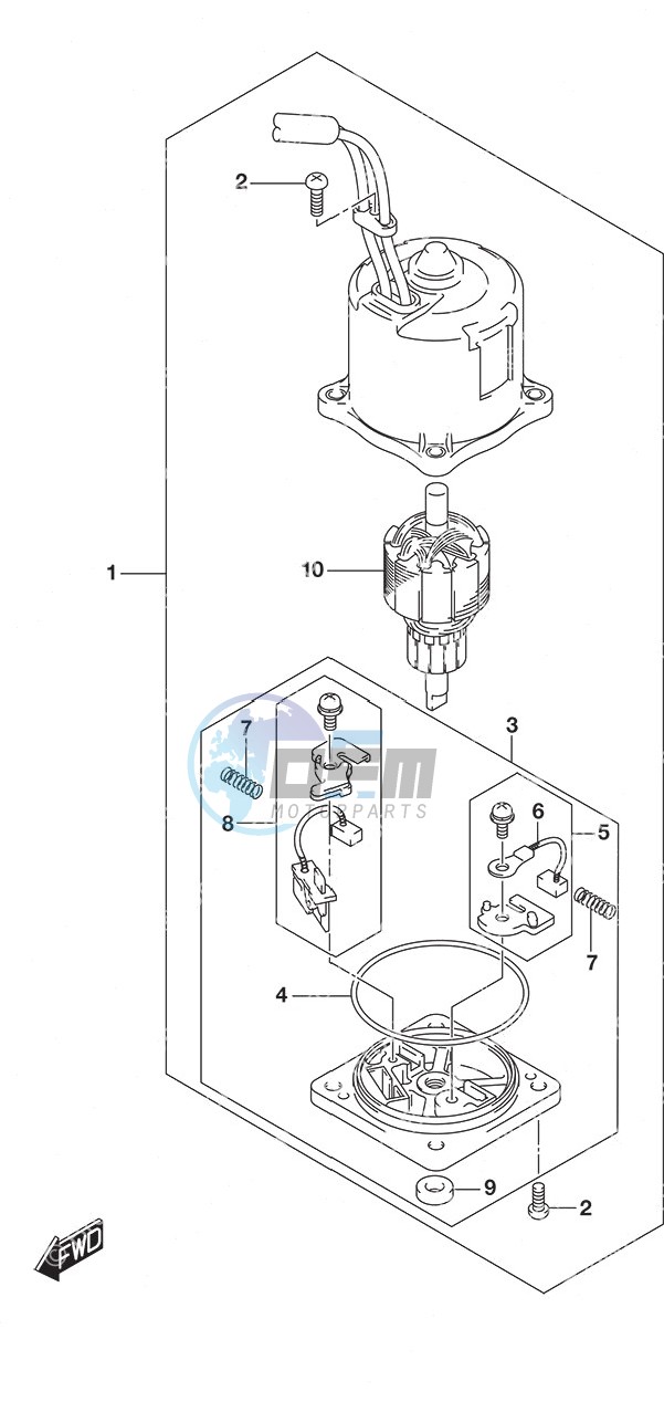 PTT Motor w/Transom (X or XX)